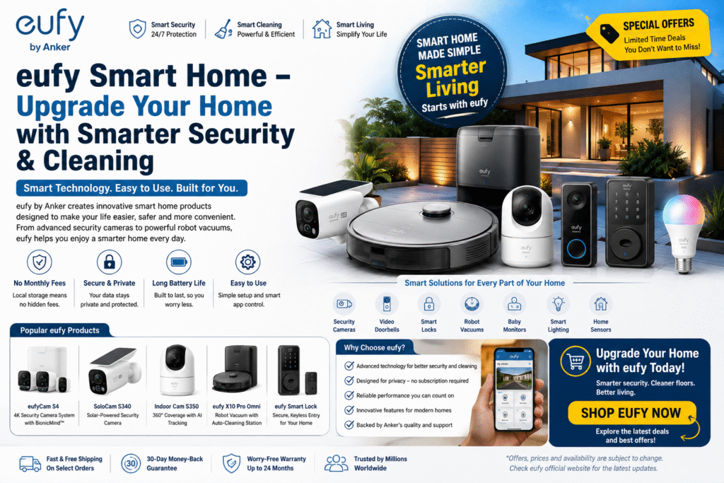 eufy Smart Home – Upgrade Your Home with Smarter Security & Cleaning